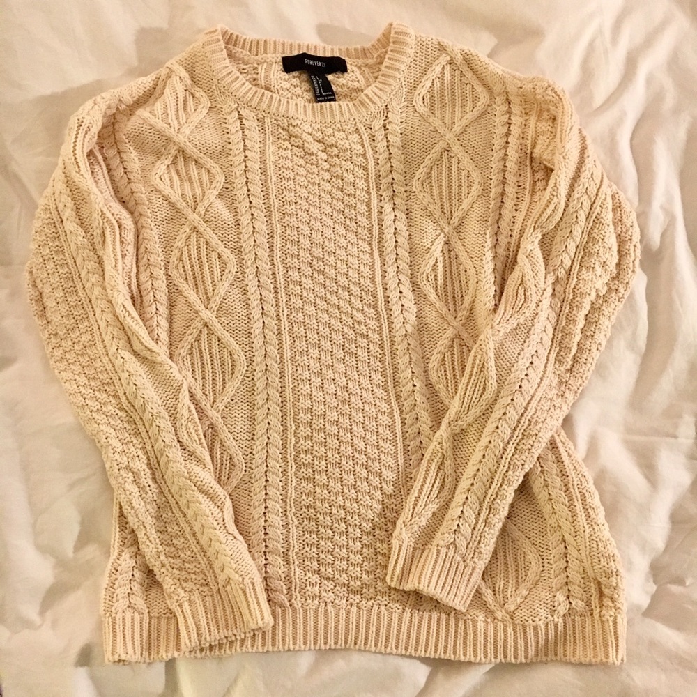 F21 Cable Knit Sweater